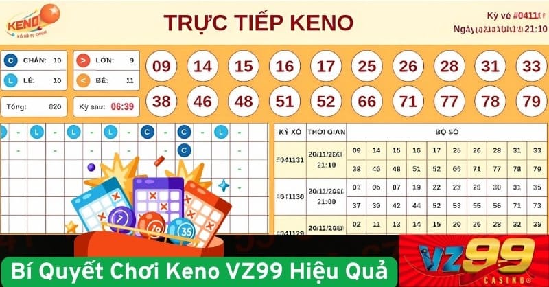 Bí Quyết Chơi Keno Trực Tuyến VZ99 Giúp Thắng Lớn (ảnh đại diện)